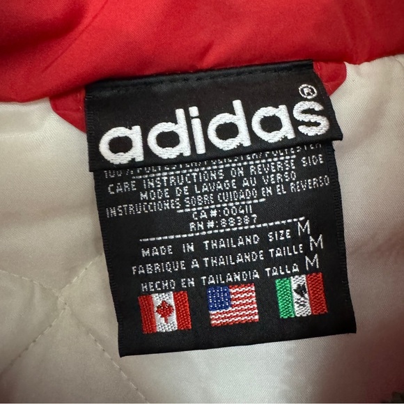 Adidas Vintage Puffer Jacket Size Medium - Picture 5 of 8